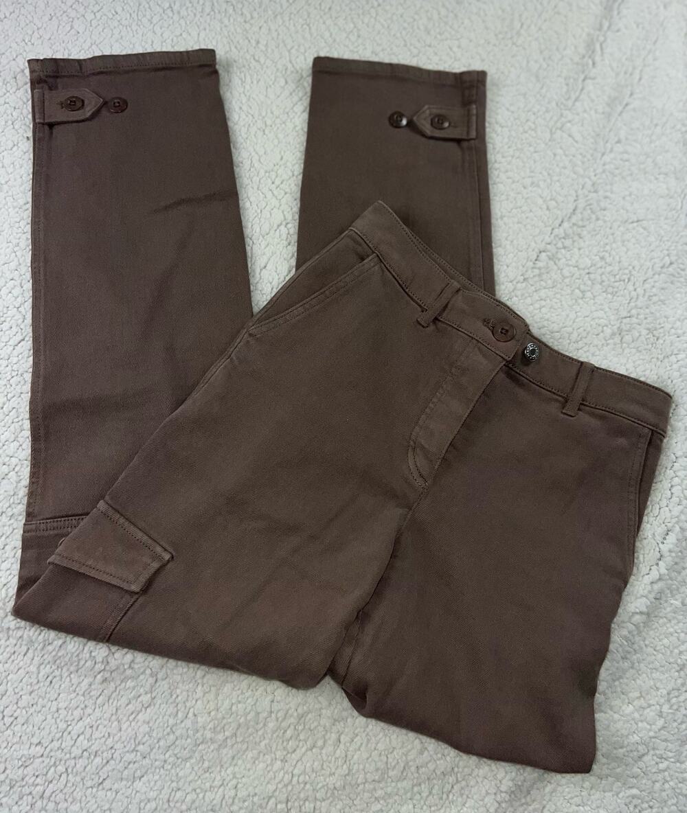 Aritzia Wilfred Free High Waisted Modern Cargo Pants - brown grey - sz 0 - J